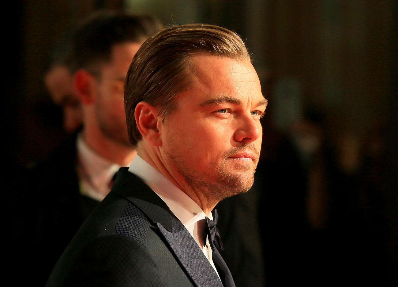 Actor Leonardo Di Caprio arrives at the British Academy of Film and Television Arts (BAFTA) Awards at the Royal Opera House in London