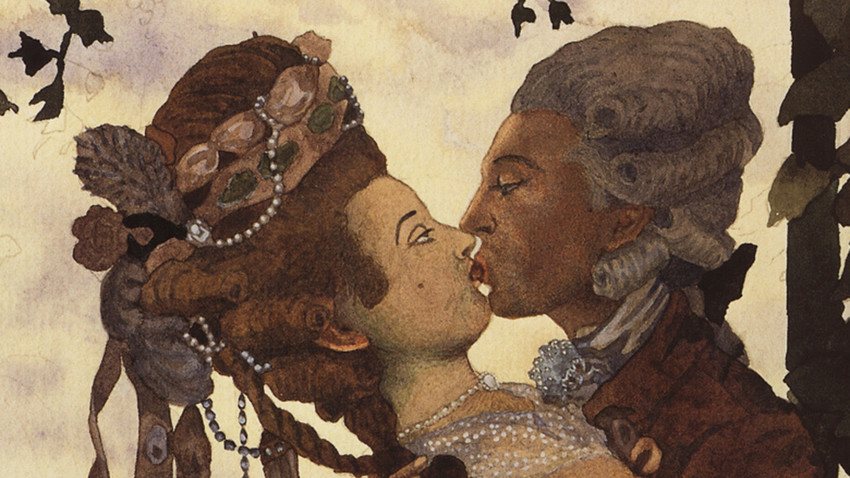 Поцелуй (Иллюстрация к «Книге маркизы»)