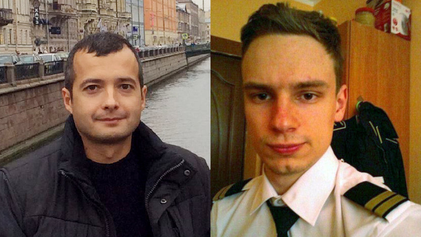 Kapetan Damir Yusupov i Georgy Murzin (drugi pilot) iz Airbusa A321 koji su prisilno sletili u kukuruzno polje u blizini grada Žukovskog zbog kvara motora.