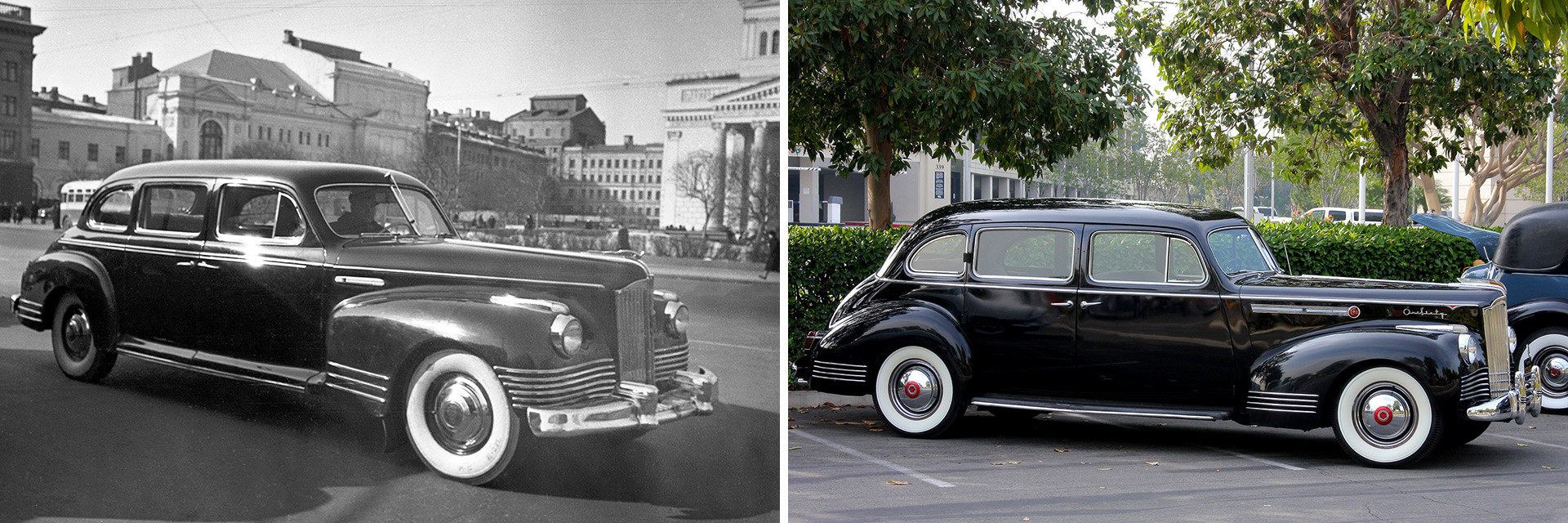 Opomba: Na desni je prikazan Packard 160, ki mu je ZIS-110 še bolj podoben kot v primeru Packarda 120