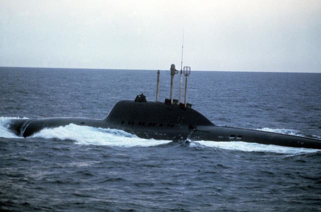 Submarino de la clase Alfa.
