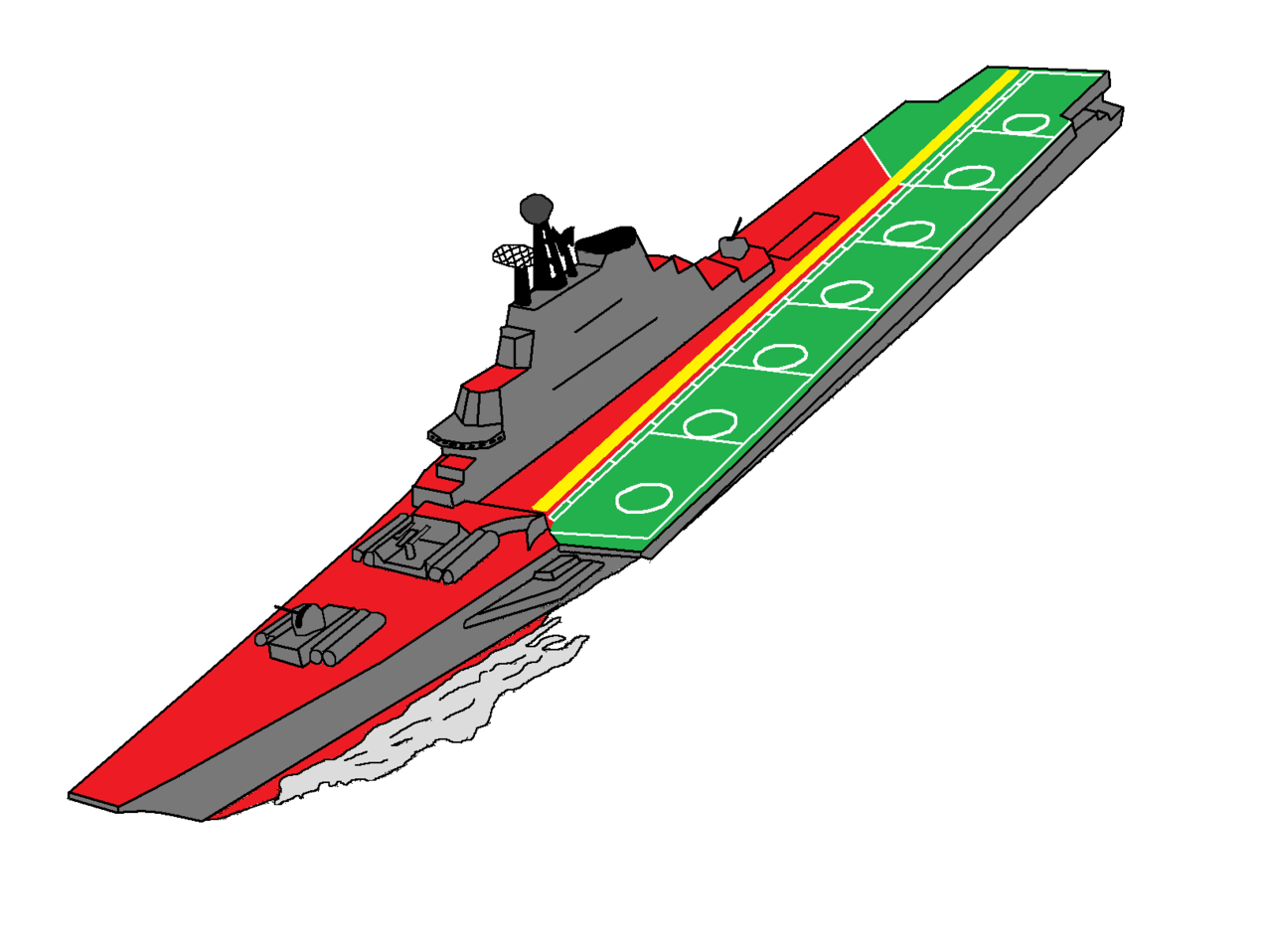 Project 1143 carrier simple drawing