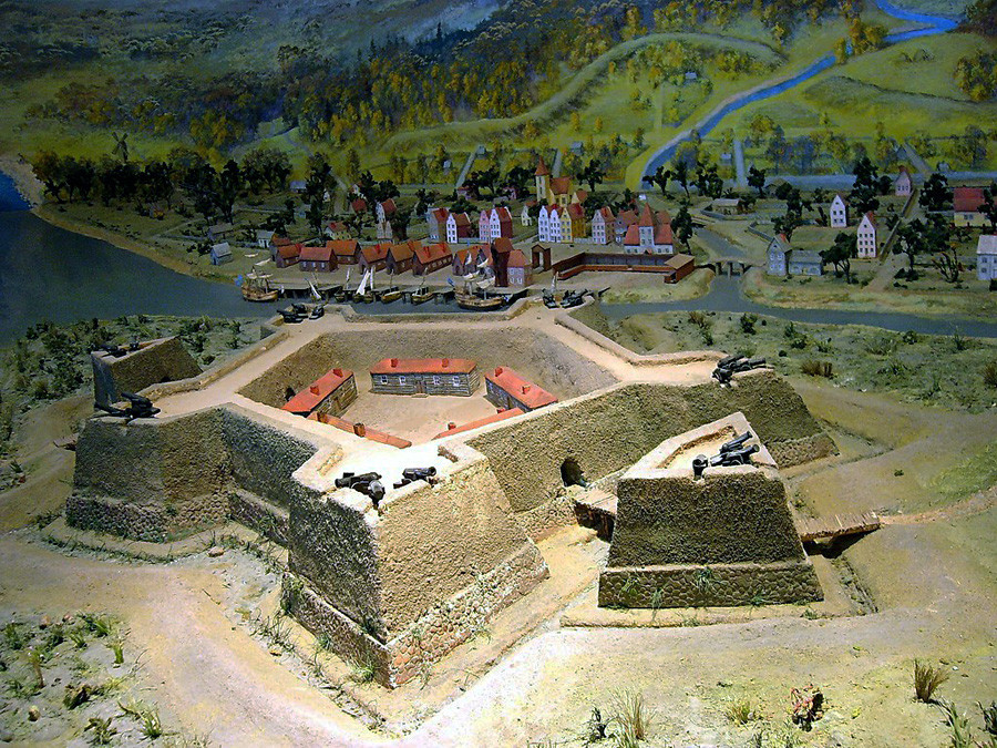 要塞「Nyenskans」のモデル