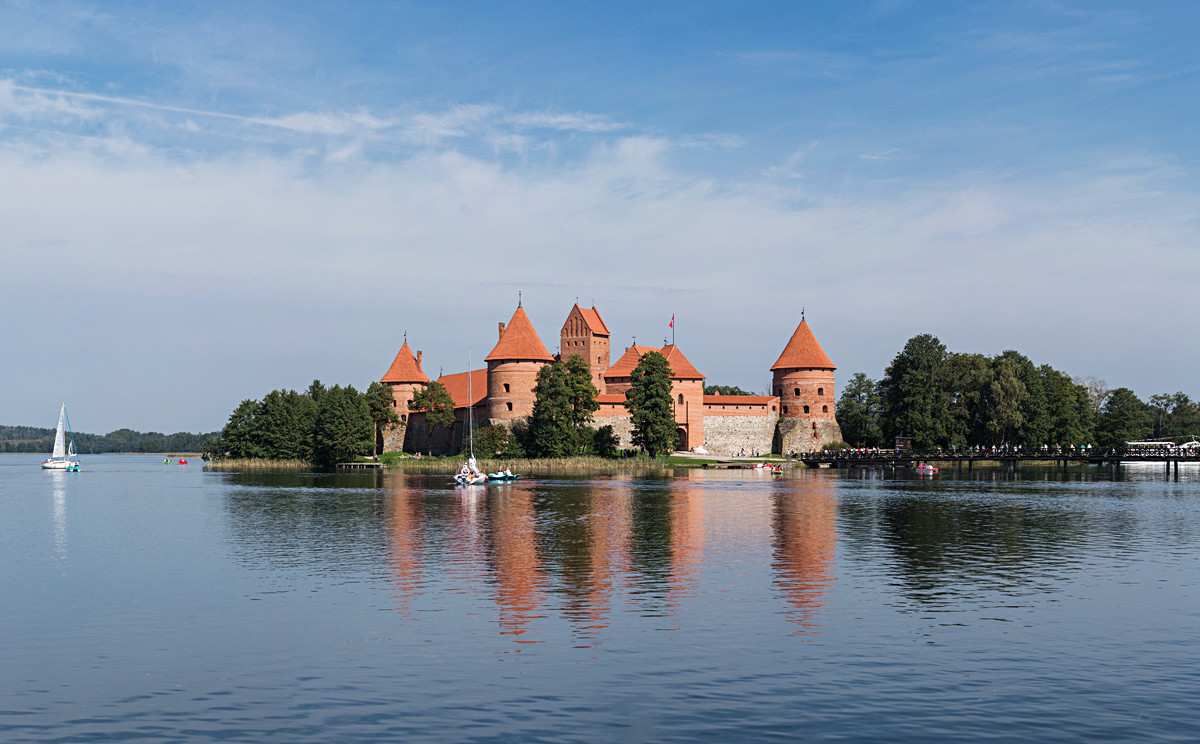 Замак на острву Тракај, Литванија.