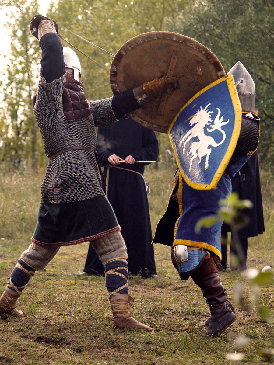 Древен латвийски воин на Битката при Сауле
