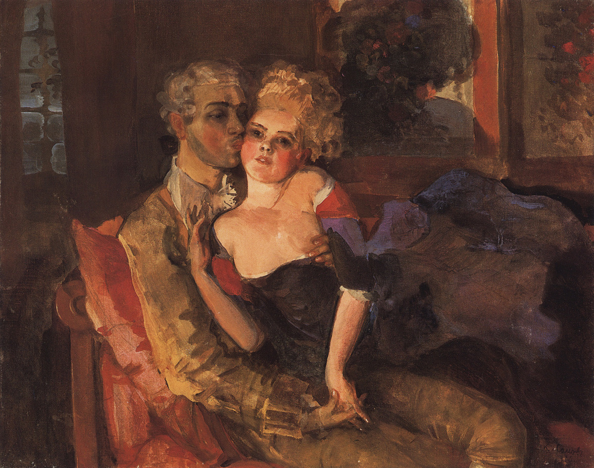 «Amoureux. Soir», 1910