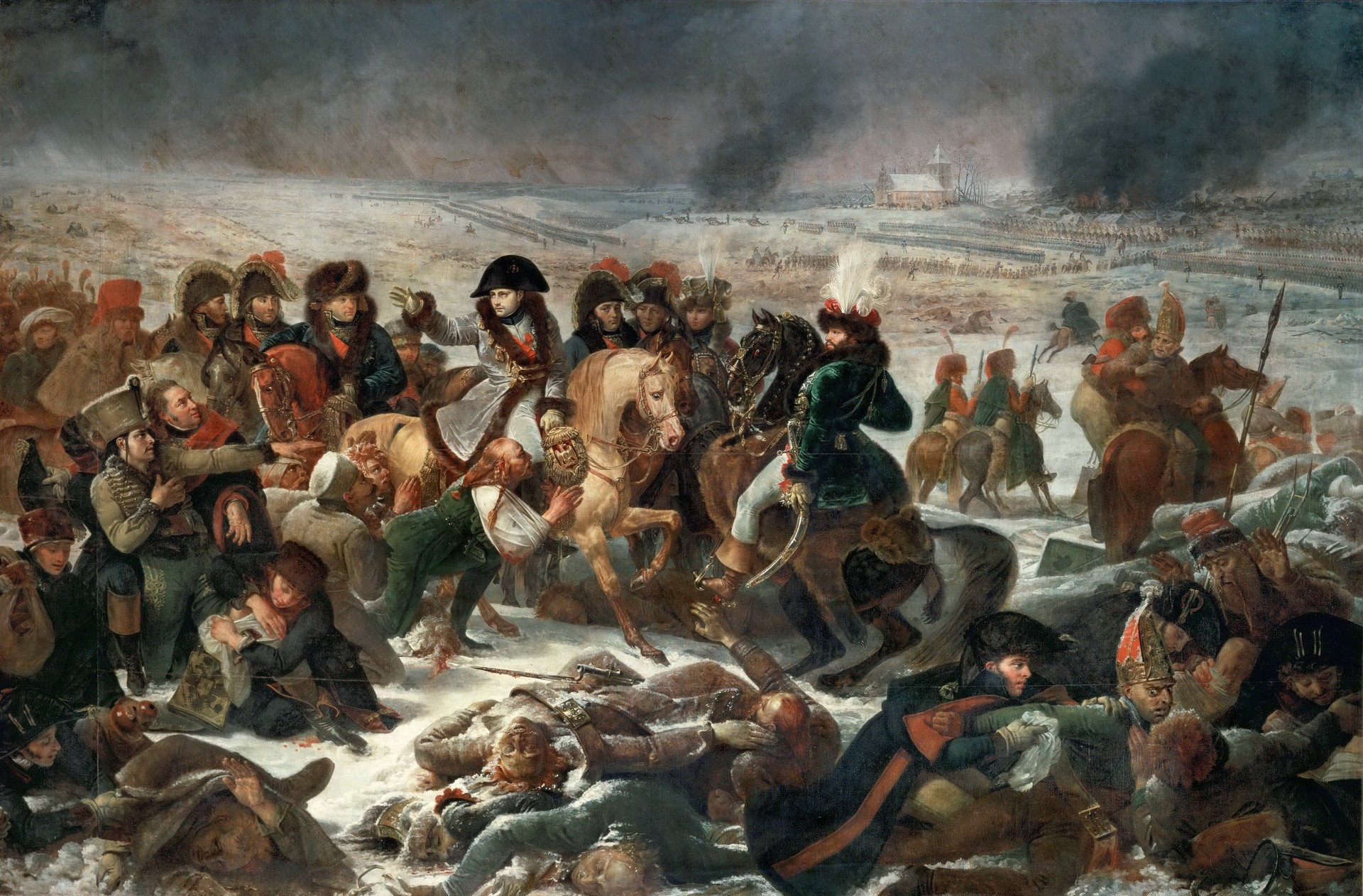 Антуан Жан Грос. Наполеон током битке Ејлауa. 