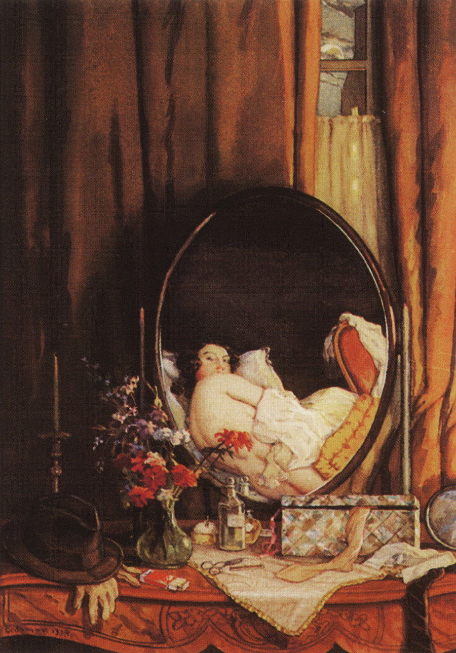 Intimate Reflection in the Mirror on the Dressing Table, 1934