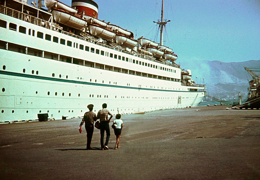 Admiral Nakhimov in Port of Novorossiysk before disaster 31 August 1986