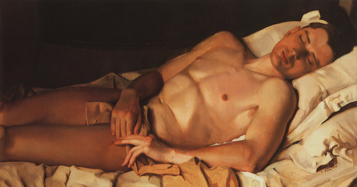 Nackter junger Mann (B. Sneschkowski), 1937