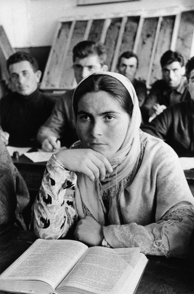 Una estudiante de Kabardino-Balkaria, 1934