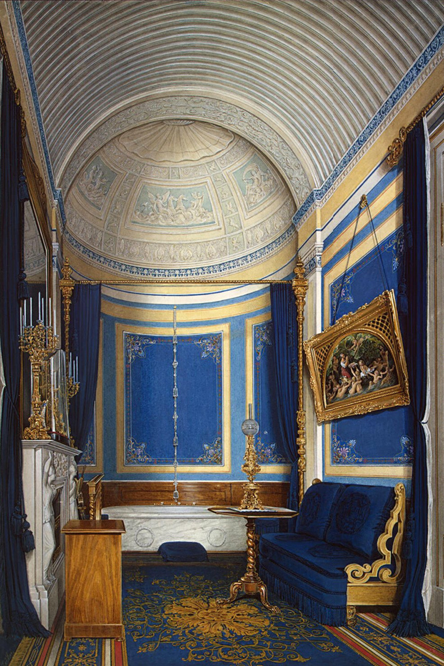 Eduardo Gau. A sala de banho da princesa Maria Alexandrovna.