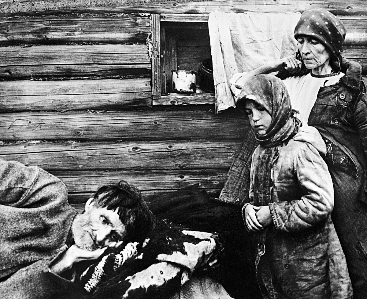 Hunger in der Ukraine, 1932.
