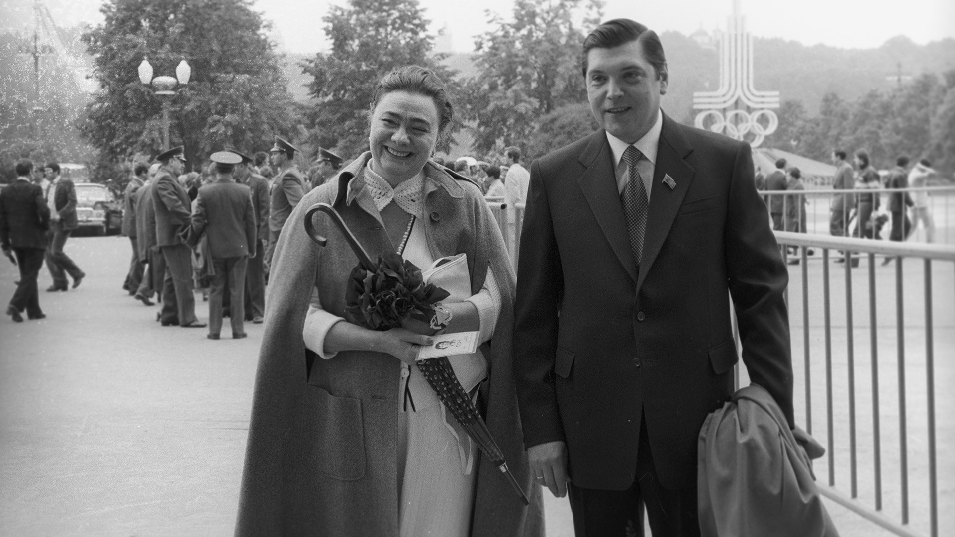 Галина Брежнев, дъщеря на генералния секретар на ЦК на КПСС Л. И. Брежнев, и Юрий Чурбанов