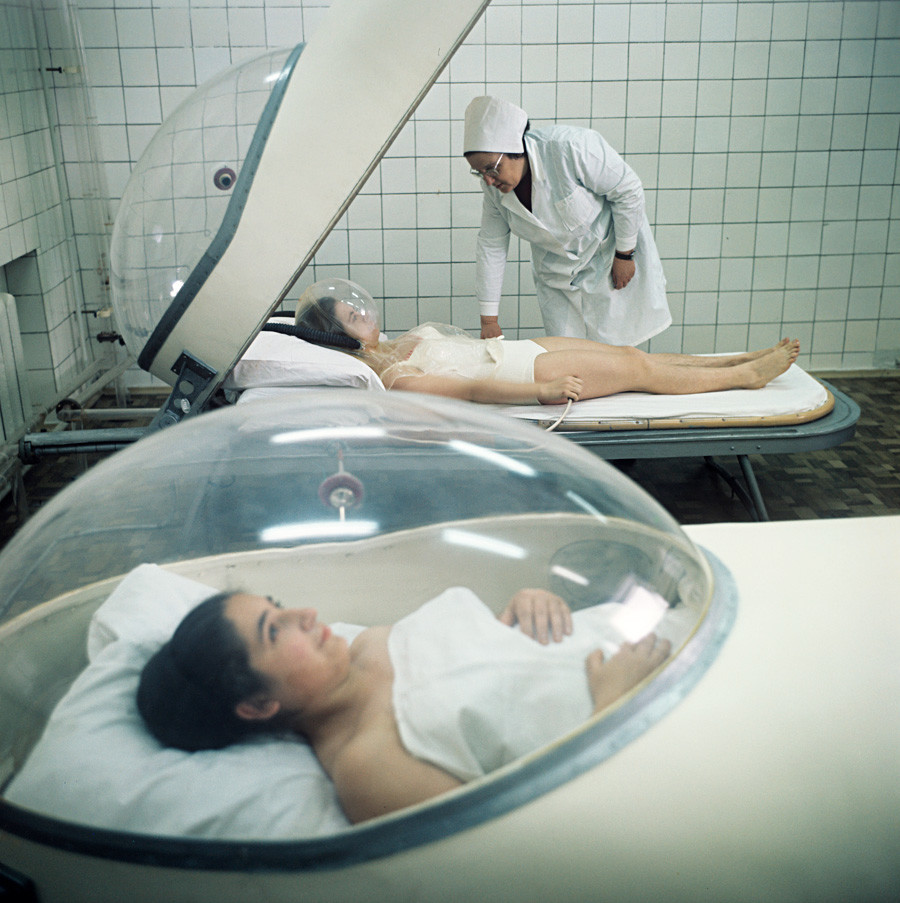 Radioterapia en el sanatorio de Kírov en Piatigorsk, Cáucaso Norte