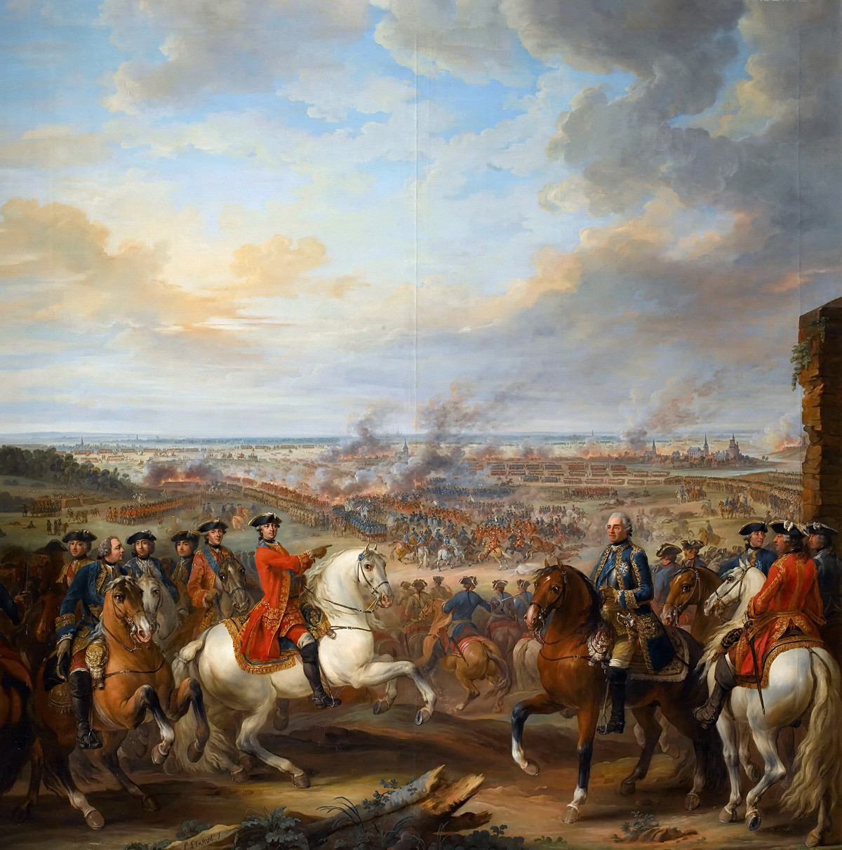 Битката при Фонтеней, 11 май 1745 г.; част от колекцията на Френския исторически музей, Версай