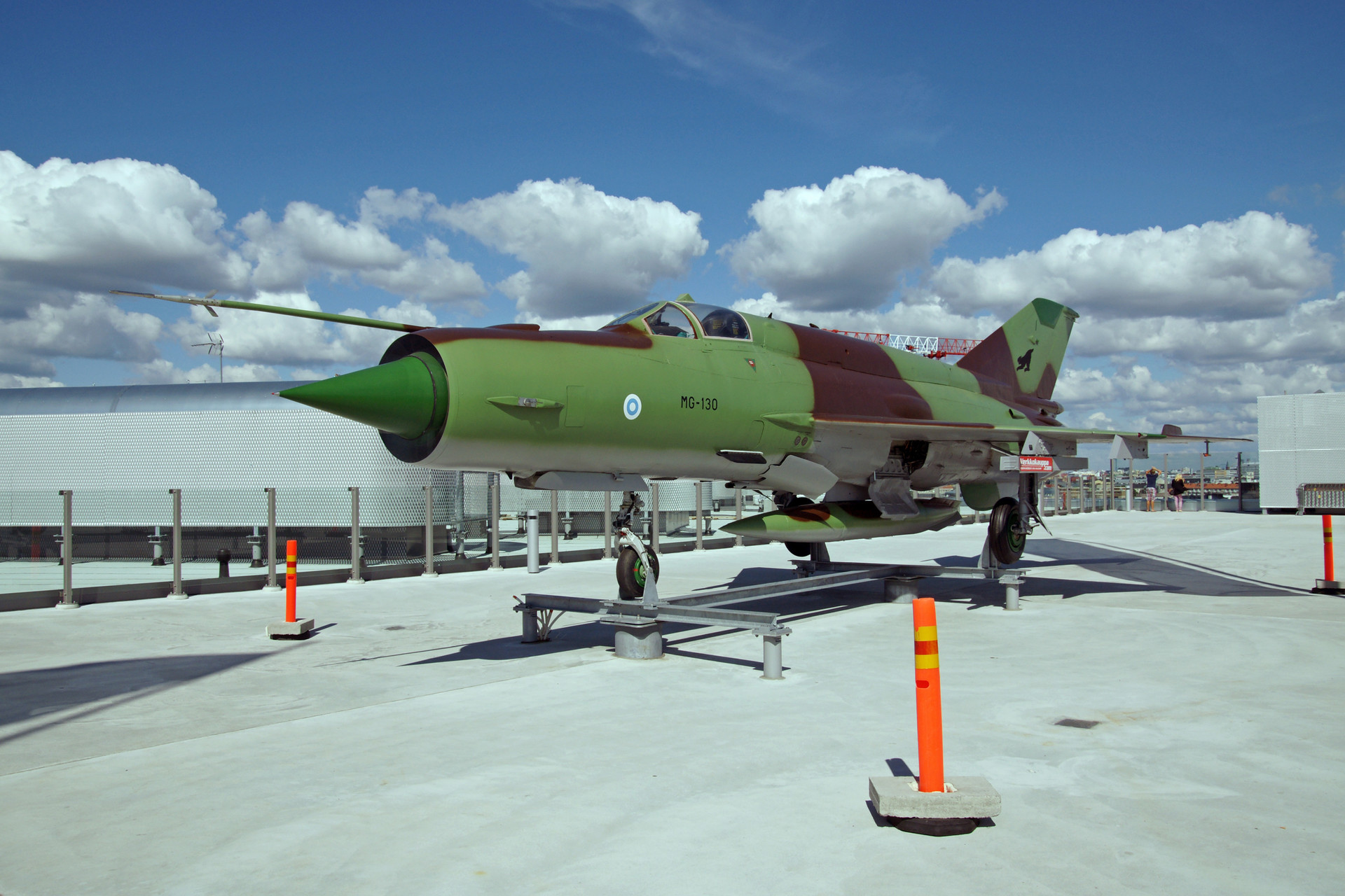 El MiG-21BIS que pertenece a Finlandia, 2012