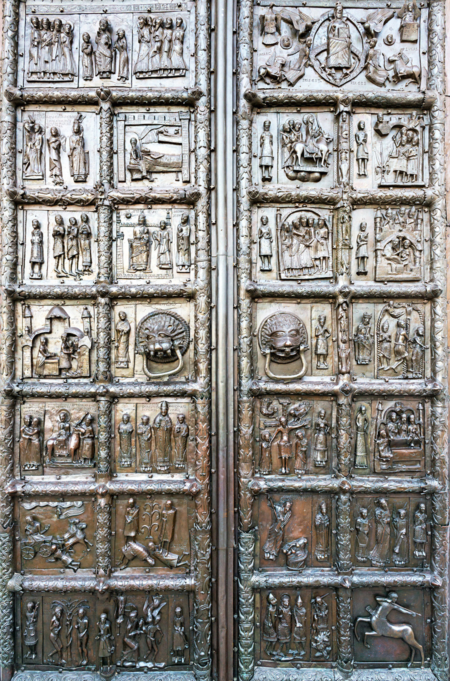 The Sigtuna, or Magdeburg Gates that were taken as loot from Sigtuna. Now, the gates are at the West Entrance to the St. Sophia cathedral in Novgorod, Russia.