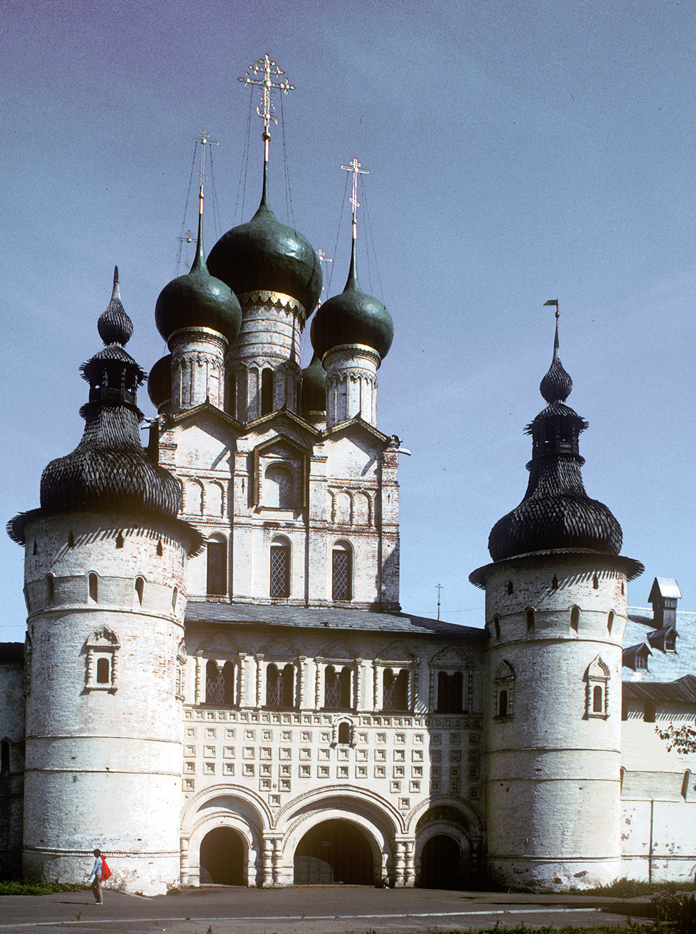 Church of St. John the Divine over West Gate. West view. August 1988 