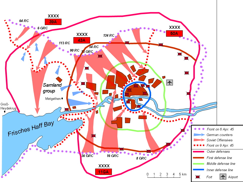 Одбрана Кенигзберга и совјетски напад од 6. до 9. априла 1945.