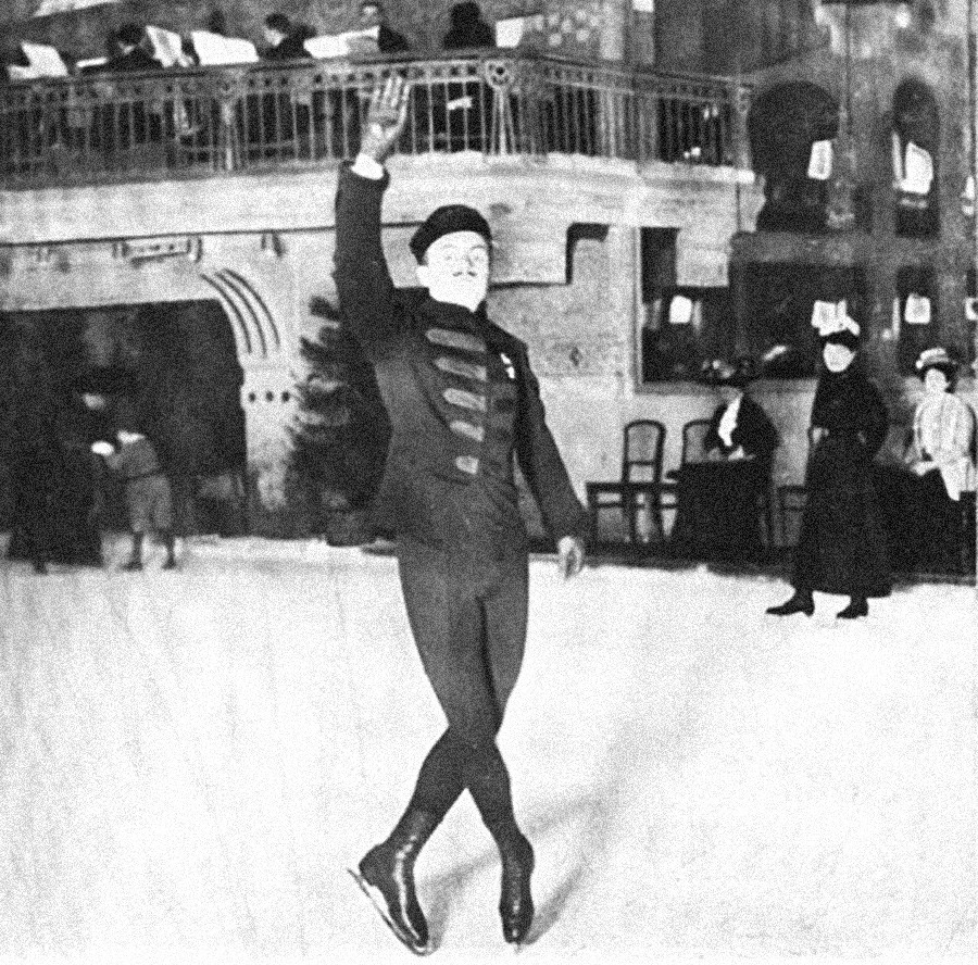il pattinatore Nikolaj Panin-Kolomenkin che vinse il primo oro olimpico della Russia