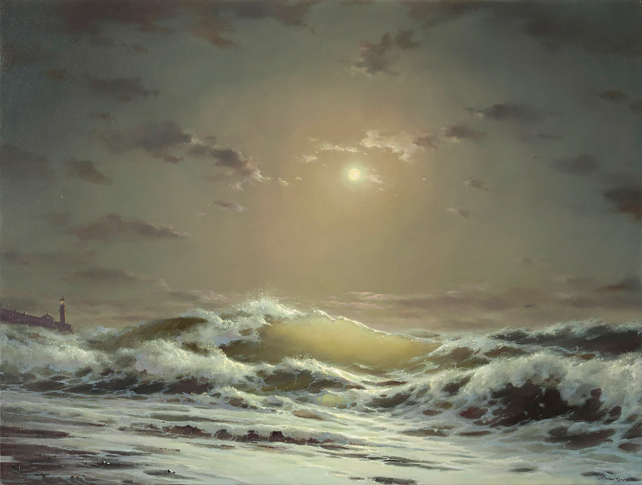 Georgy Dmitriyev. Moon and Waves (2014)