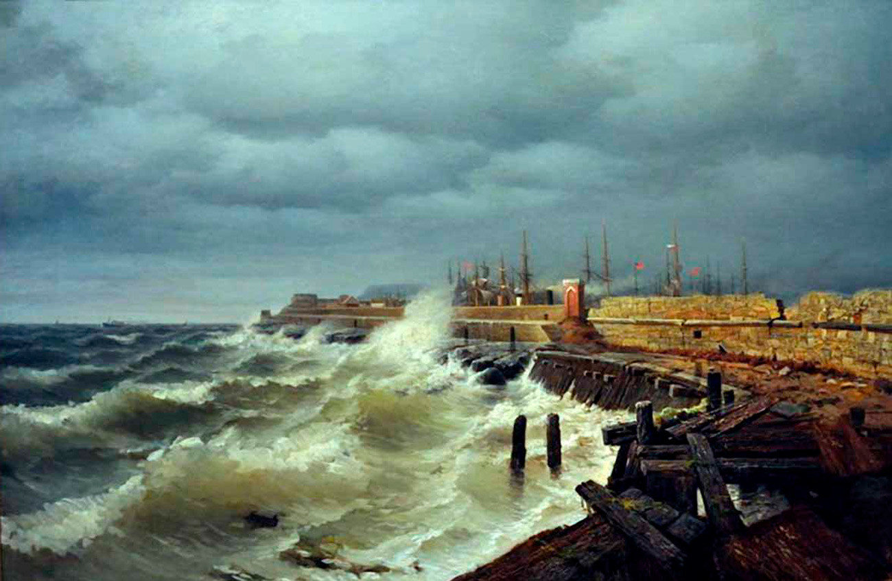 Rufin Sudkovsky. Odessa Pier (1885)