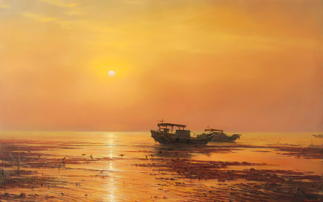 Georgy Dmitriyev. Sunrise on the South China Sea (2015)