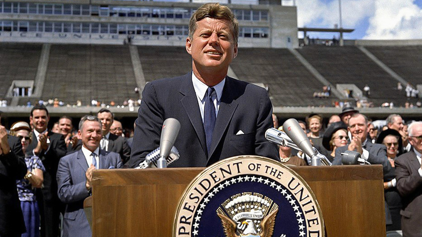 Претседателот Џон Ф. Кенеди, Универзитет „Рајс“, Хујстон, Тексас, 12. септември 1962 година