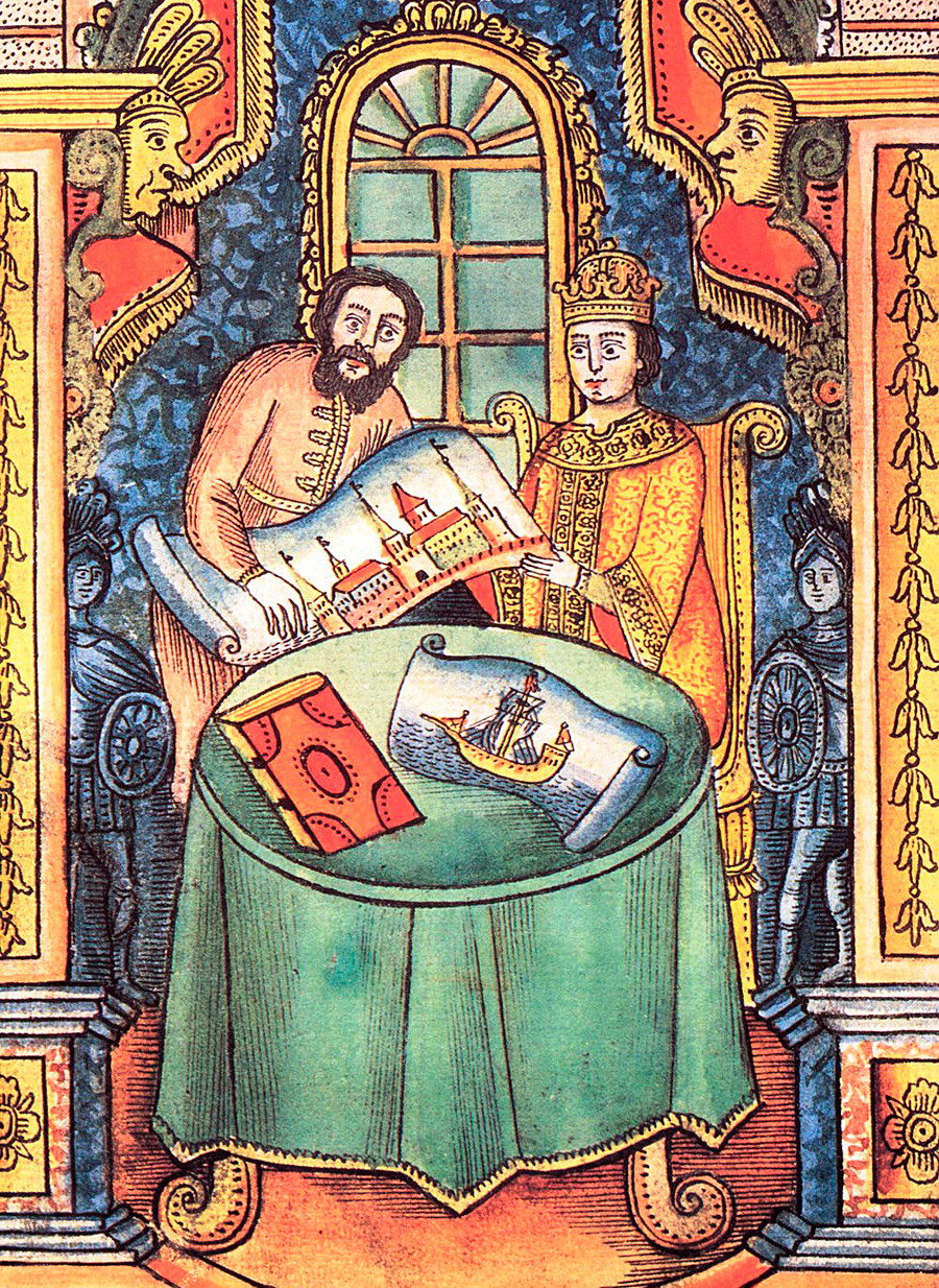  Репродукция. Миниатюра от книгата на П. Крекшин 