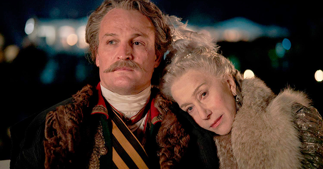Jason Clarke as Grigoriy Potemkin and Helen Mirren as Catherine the Great in HBO's 'Catherine the Great' (2019)