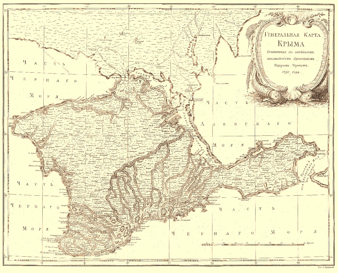 La Crimée en 1790, carte 