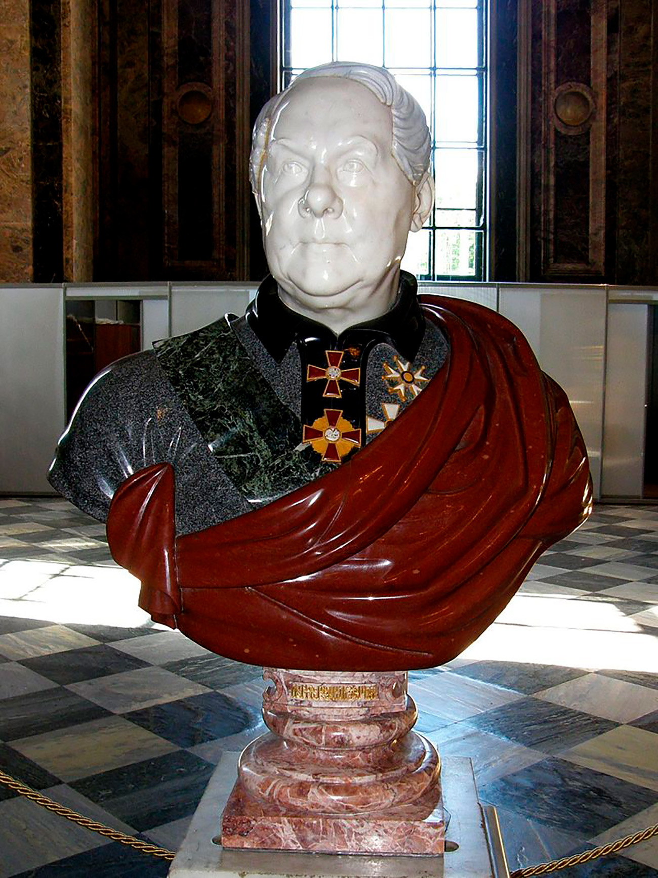 St.Isaac's. Bust of Auguste de Montferran