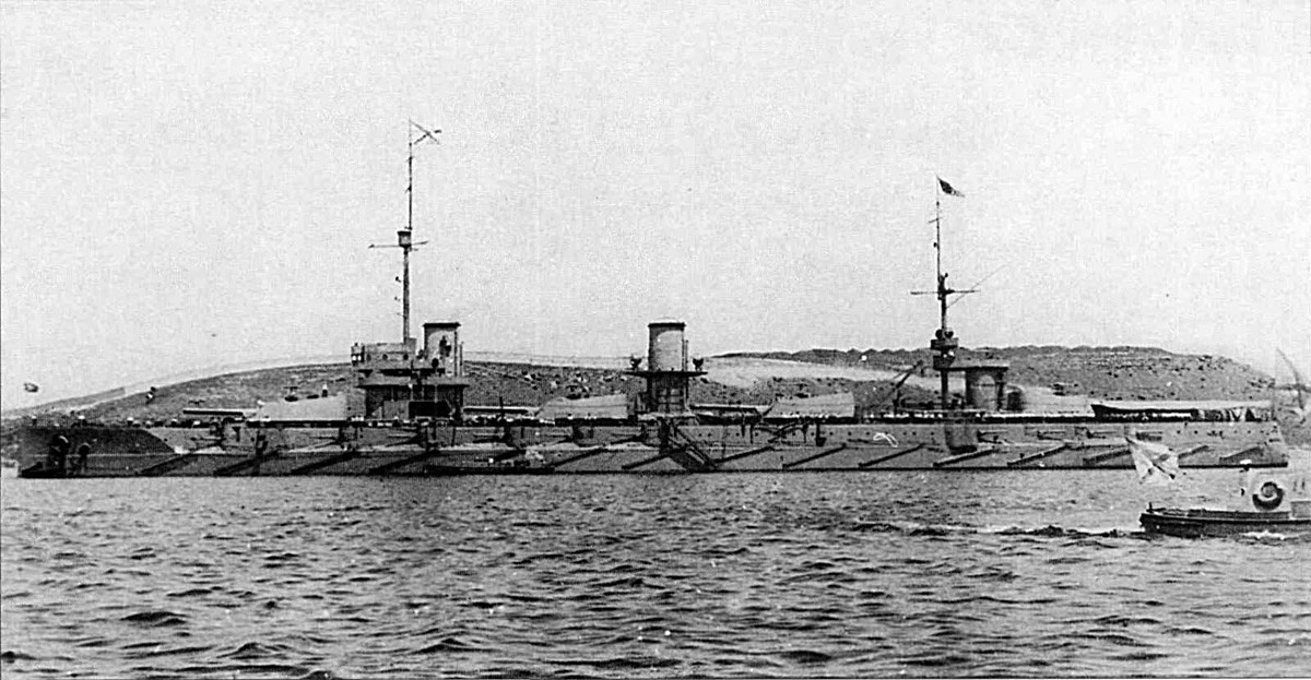 La principale nave da guerra della Flotta russa del Mar Nero, l’Imperatrice Maria (Imperatritsa Mariya, in russo), prima dell'incidente