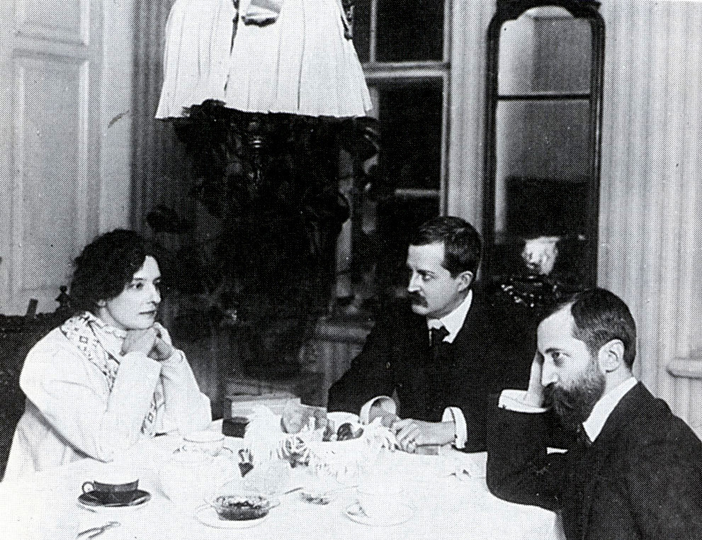 Hippius, l'écrivain Dimitri Philosophoff et Merejovski en 1920