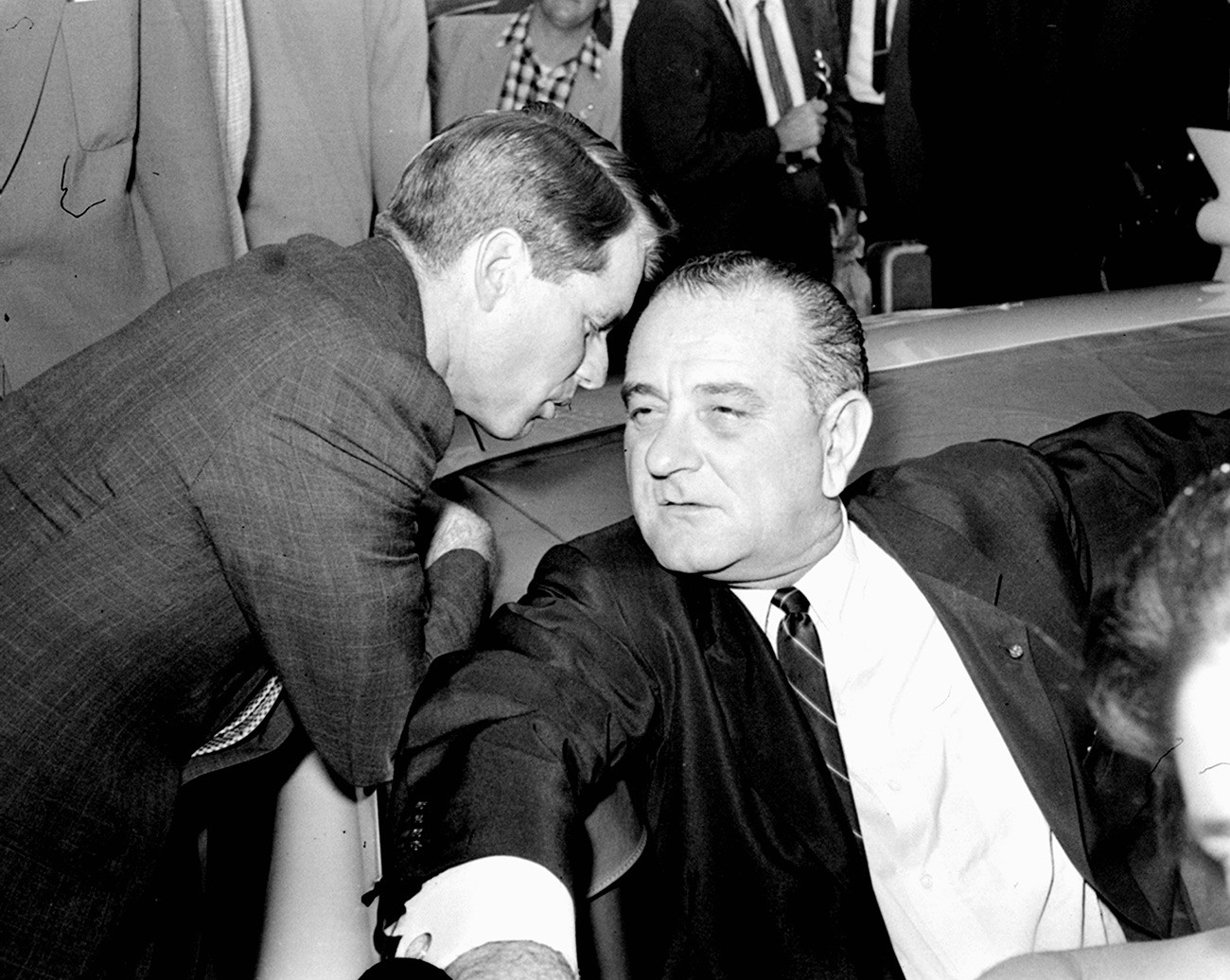 Robert Kennedy et Lyndon Johnson
