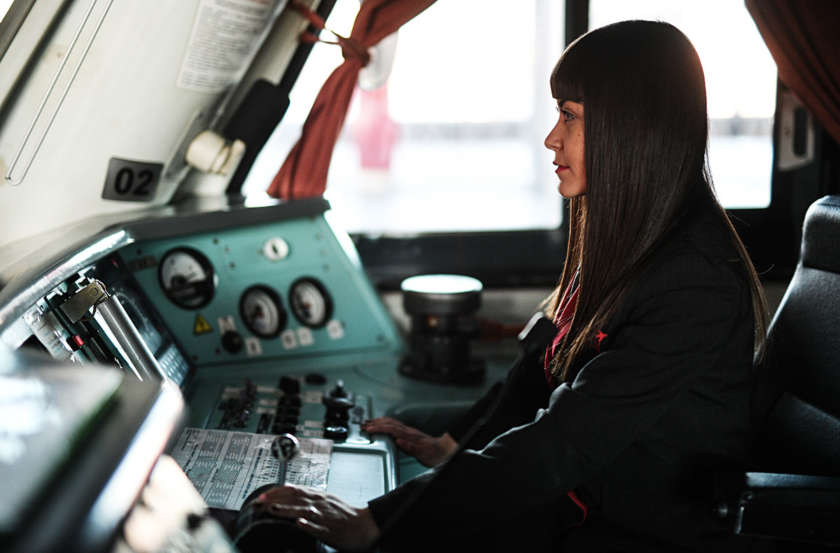 Yulia Yurova, assistant electric train engineer.