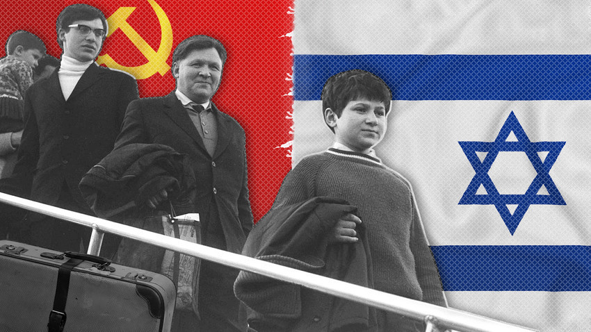 Judeus soviéticos partindo para Israel