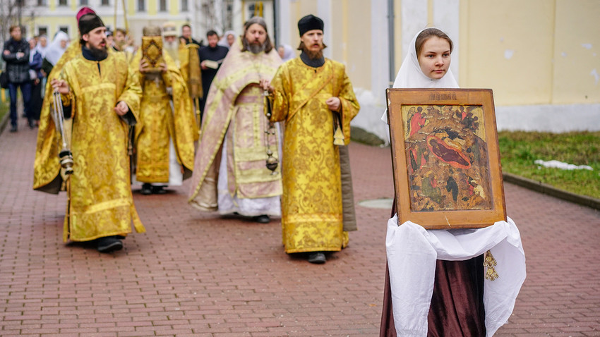 Празднование Рождества Русской православной старообрядческой церкви в Покровском и Рождественском соборах