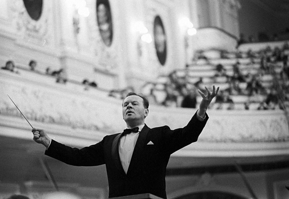 Евгений Светланов, главный дирижёр Государственного академического симфонического оркестра СССР, 1972