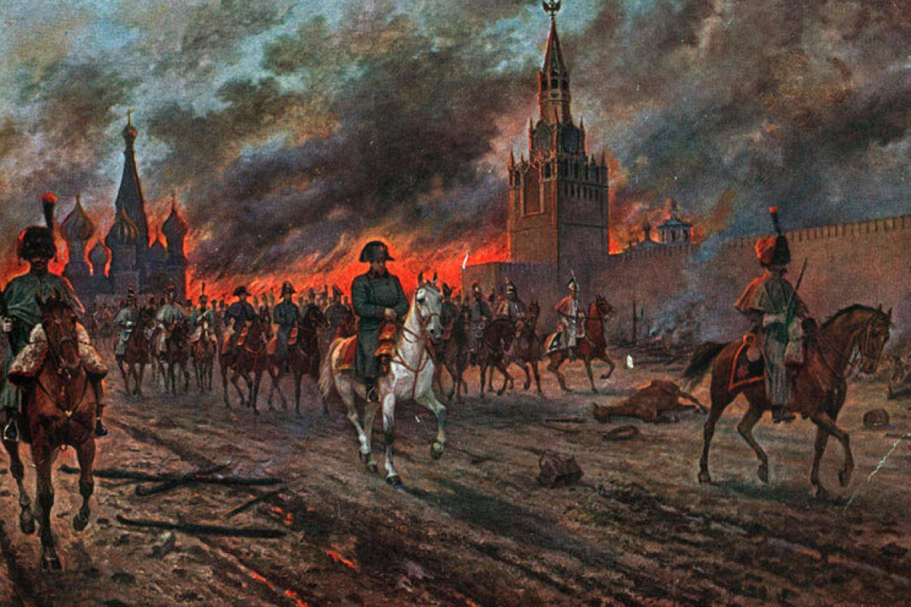  Пожар у Москви 1812. године. Виктор Мазуровски. 