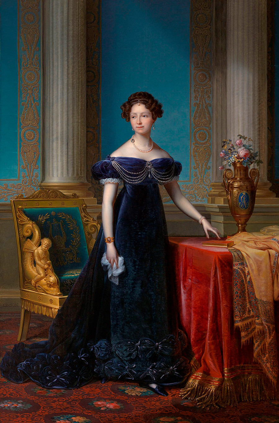 Portret Ane Pavlovne, François Kinson, 1824.
