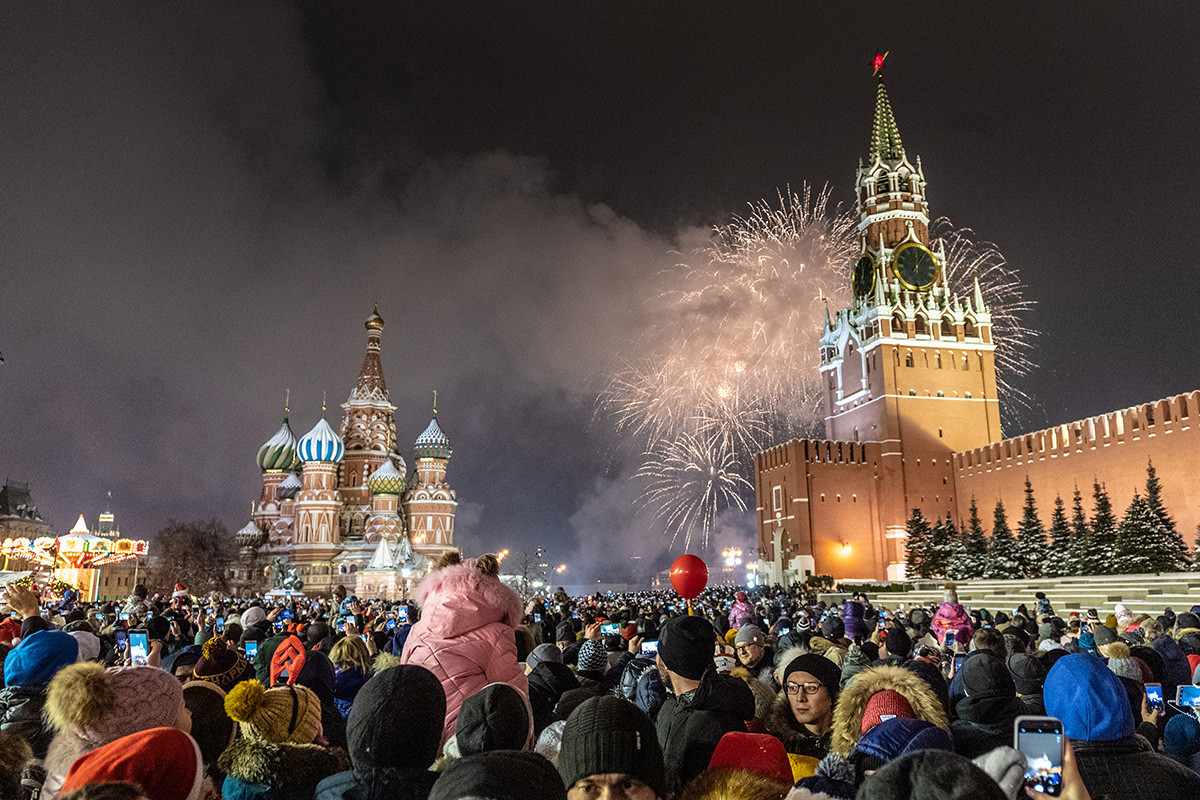 Новогодняя ночь на Красной Площади
