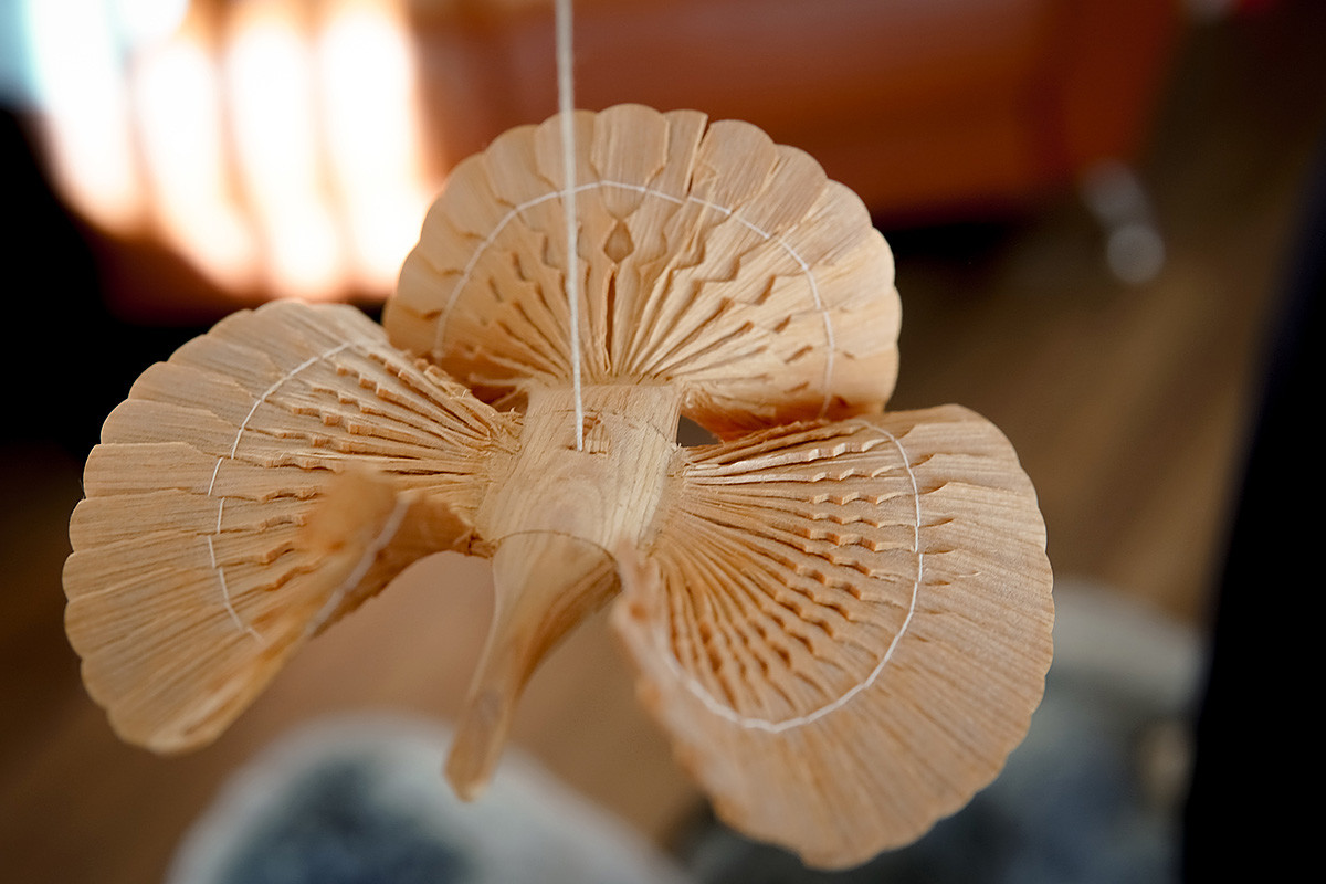 A wooden souvenir - 'the bird of happiness'