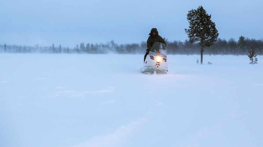 A reindeer herder in the region where another herder Sery had to survive the cold and hunger for 18 days before help arrived.