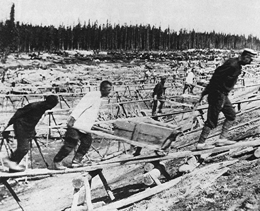 Tahanan Gulag di Siberia.