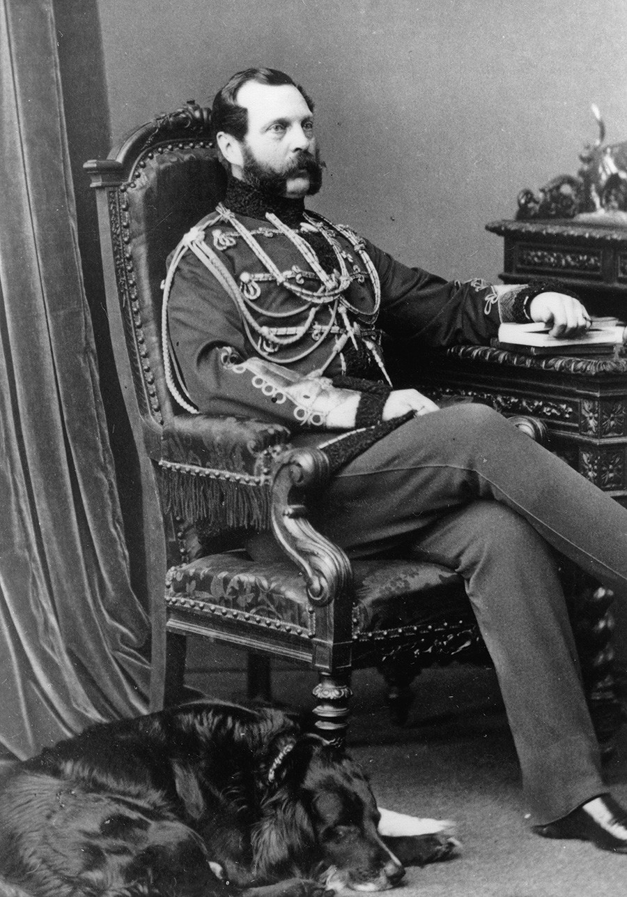 Tsar Aleksandr II (1818 -- 1881).