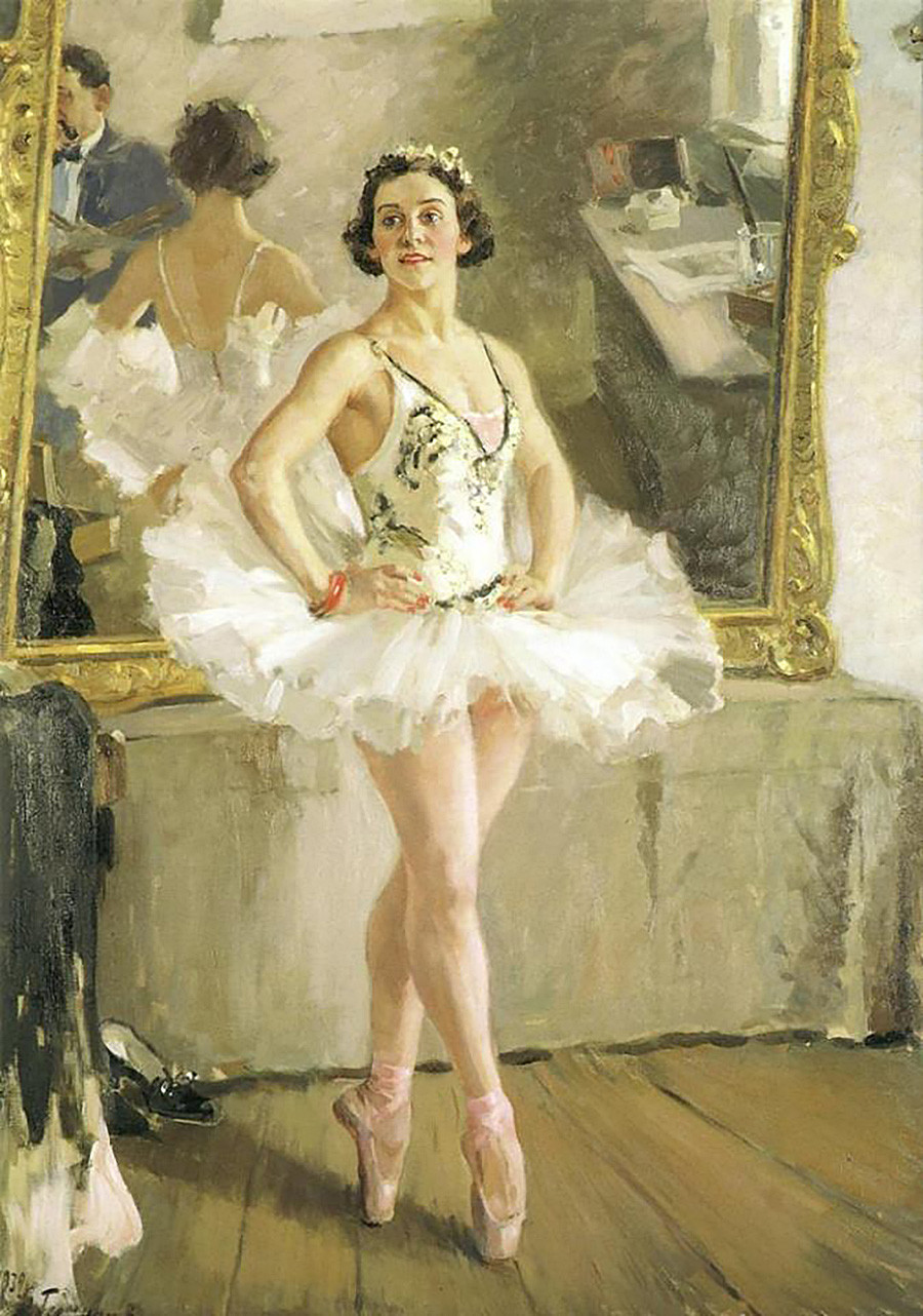 Alexandre Guerassimov. Portrait de la ballerine Olga Lepechinskaïa, 1939