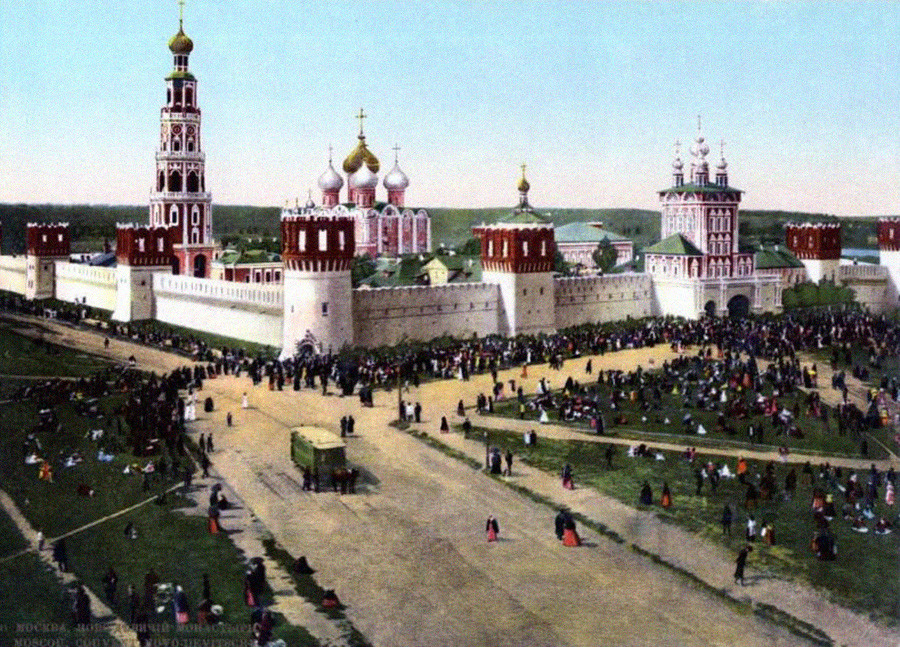 The Novodevichy Convent, Moscow. circa 1890.