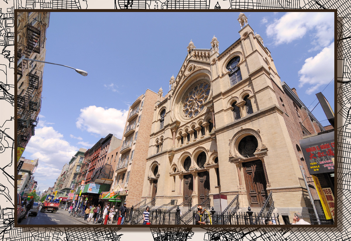 Синагога на Элдридж-стрит - первая синагога, возведенная в Америке выходцами из Восточной Европы